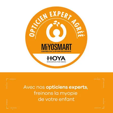 opticien agréé Miyosmart verre freinateur de myopie